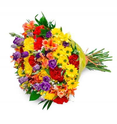rusya rengarenk buket Çiçeği & Ürünü Mevsim Çiçeklerinden Buket 
